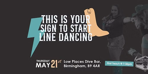 Beginners Line Dance Class with Katie & Maz | BIRMINGHAM — Low Places