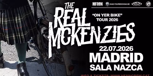 The Real McKenzies (22\/07\/2026) MADRID @ Sala Nazca