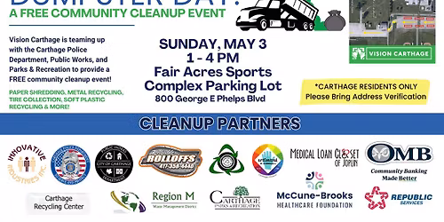 Dumpster Day: A Free Community Cleanup Event for Carthage