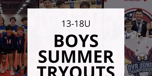 CVC Boys Summer Tryouts