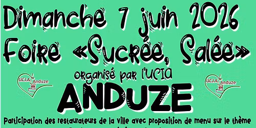 FOIRE "sucr\u00e9e sal\u00e9e"