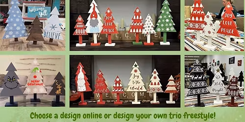 11\/30\/25 (Sunday) Christmas Tree Trios! 1pm - 4pm