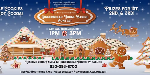 Hawthorne\u2019s Backyard Gingerbread House Making Contest!