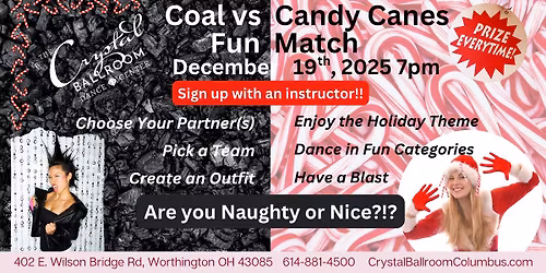 Coal vs Candy Canes Holiday Fun Match