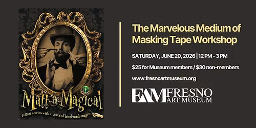 The Marvelous Medium of Masking Tape Workshop\ud83c\udfa8