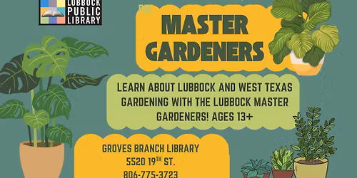 Master Gardeners at Groves Branch Library