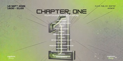 Chapter; ONE by Capture;bookings