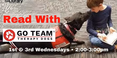 Read With Go Team Therapy Dogs