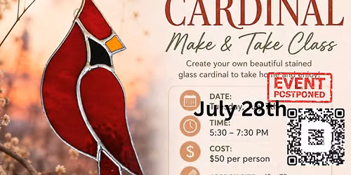Cardinal Make & Take at Fisher\u2019s Finds