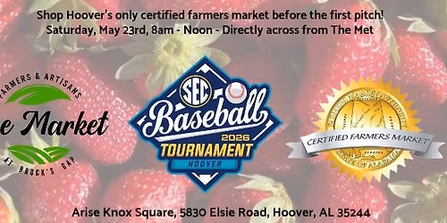  Before the first pitch, shop The Farmers Market at Brock's Gap!