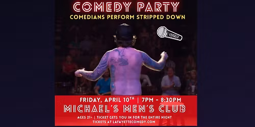 Underwear Comedy Party - A Standup Comedy Show where Comedians Perform in their Underwear
