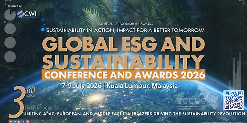 3rd Edition Global ESG and Sustainability Conference and Awards 2026