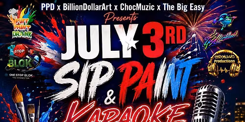 July 4th Sip Paint Karaoke