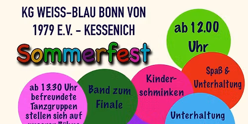 Sommerfest der KG Weiss-Blau Bonn von 1979 e.V