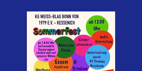 Sommerfest der KG Weiss-Blau Bonn von 1979 e.V