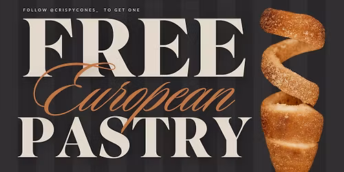 FREE PASTRY CONES @ Crispy Cones Draper Grand Opening