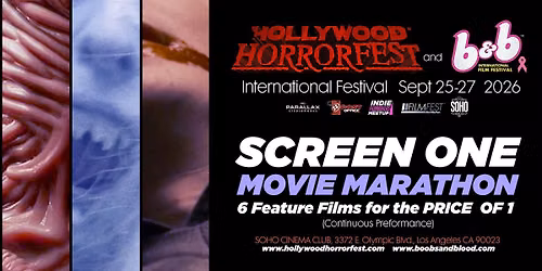 HOLLYWOOD HORRORFEST Movie Marathon (SCREEN ONE)