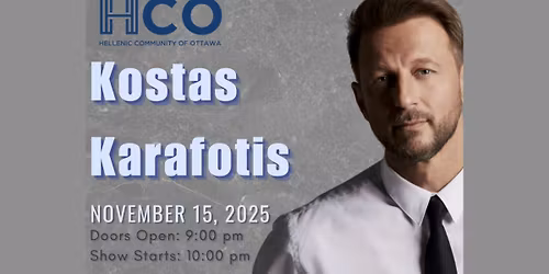 Kostas Karafotis Live in Ottawa!