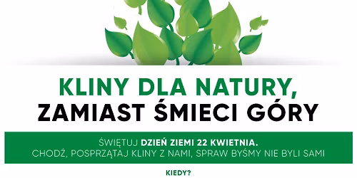 Akcja Sprz\u0105tania. Przyjd\u017a z rodzin\u0105 lub s\u0105siadem, razem Kliny sprz\u0105ta\u0107 damy rad\u0119