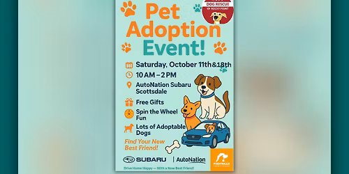 Pet Adoption Event at AutoNation Subaru Scottsdale