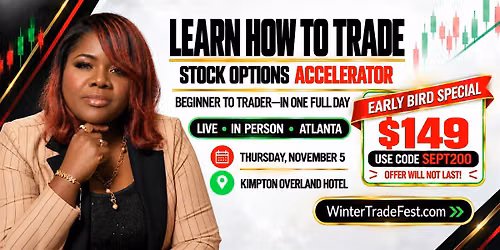 Stock Options Accelerator Live Event in Atlanta