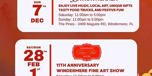 Windermere Holiday Shopping Extravaganza Dec 6\/7