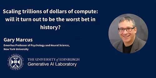 Gary Marcus at the University of Edinburgh