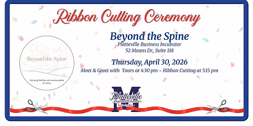 Ribbon Cutting Ceremony for Beyond the Spine