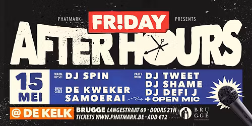 Friday After Hours #1 - 15 mei