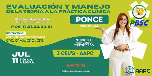 Ponce - Evaluaci\u00f3n y Manejo-De la Teor\u00eda a la pr\u00e1ctica cl\u00ednica