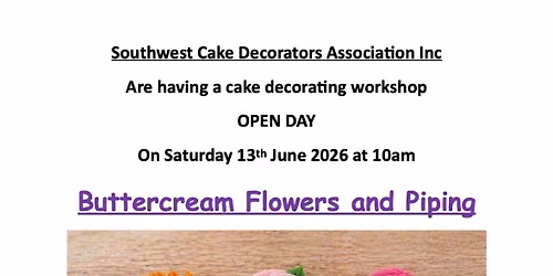 Buttercream Flowers and Piping