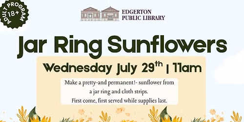 Jar Ring Sunflowers