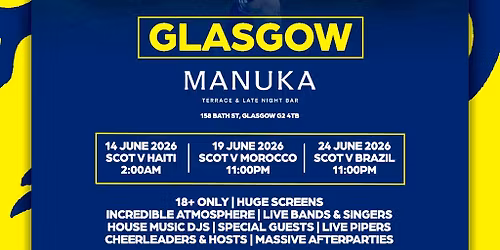 Tartan Army Zone: Scotland Vs Morocco (Glasgow)