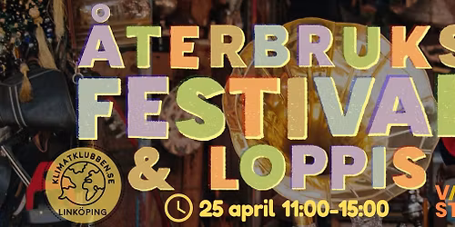 \u00c5terbruksfestival och loppis i Link\u00f6ping 25 april
