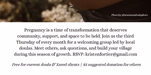 Nurture + Bloom, a doula-led pregnancy meetup.