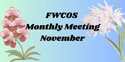 November 2025 Meeting - Florida West Coast Orchid Society FWCOS