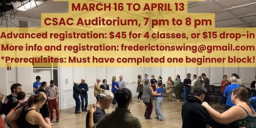 Lindy Basics (class 4) + social dancing