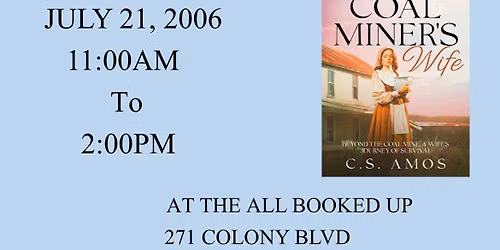 Book Signing with Author C.S. Amos!