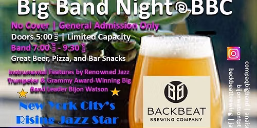 Compaq Big Band with Anas Reno at City Winery - Boston
