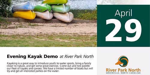 Evening Kayak Demo at River Park North