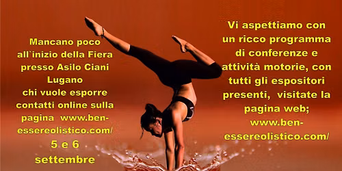  7° edizione della Fiera del Ben-Essere Olistico 5 e 6 settembre 2026, Lugano