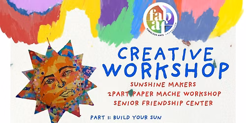 Free 2-Part Paper M\u00e2ch\u00e9 Sun Workshop with Cosmic Art by Ari