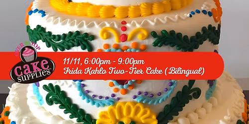 FRIDA KAHLO 2 TIER CAKE (BILINGUAL)
