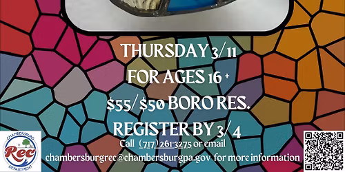 March Stained Glass Workshop- Egg or Cross