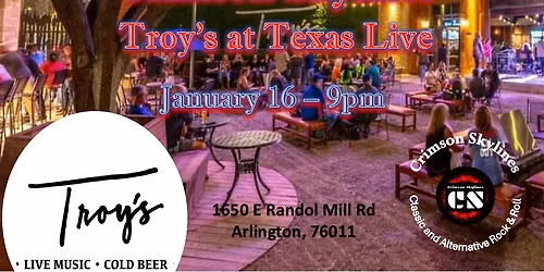 Crimson Skylines live at Troy's - Texas Live!