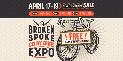 Broken Spoke Bike Studio Go By Bike Expo and Bicycle Swap Meet
