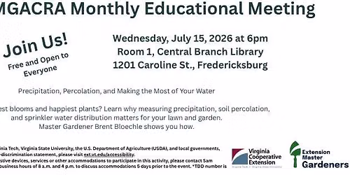 MGACRA Monthly Educational Meeting
