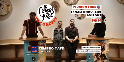 Les Crieurs de Po\u00e9sie - REUNION TOUR @ ZEMBRO
