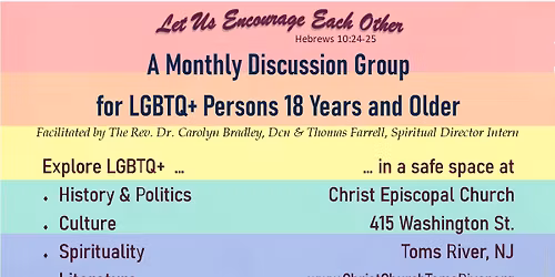 Monthly LGBTQ+ Encouragement Discussion