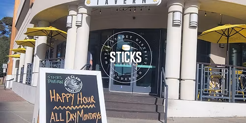 ALL DAY Happy Hour Mondays at Sticks Tavern on Water Street